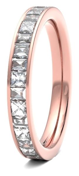 Princess Cut & Baguette Channel Set
