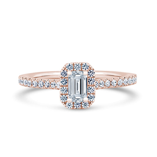 EHW03 Emerald Engagement Ring