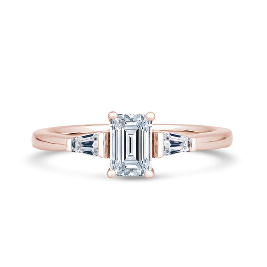 M3E01 Emerald Engagement Ring