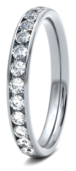 Round Brilliant Cut Channel Set