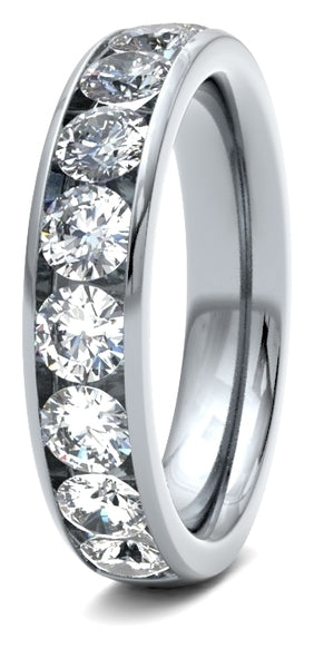 Round Brilliant Cut Channel Set