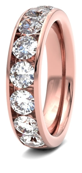 Round Brilliant Cut Channel Set