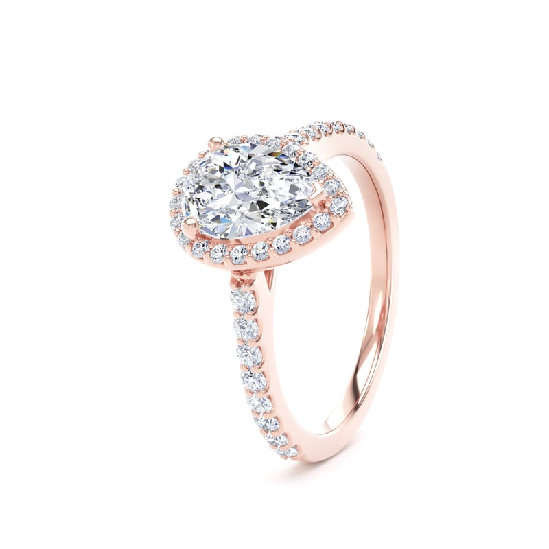 DHW01 Pear Engagement Ring