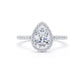 DHW01 Pear Engagement Ring