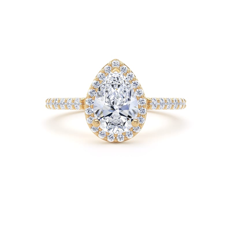 DHW01 Pear Engagement Ring