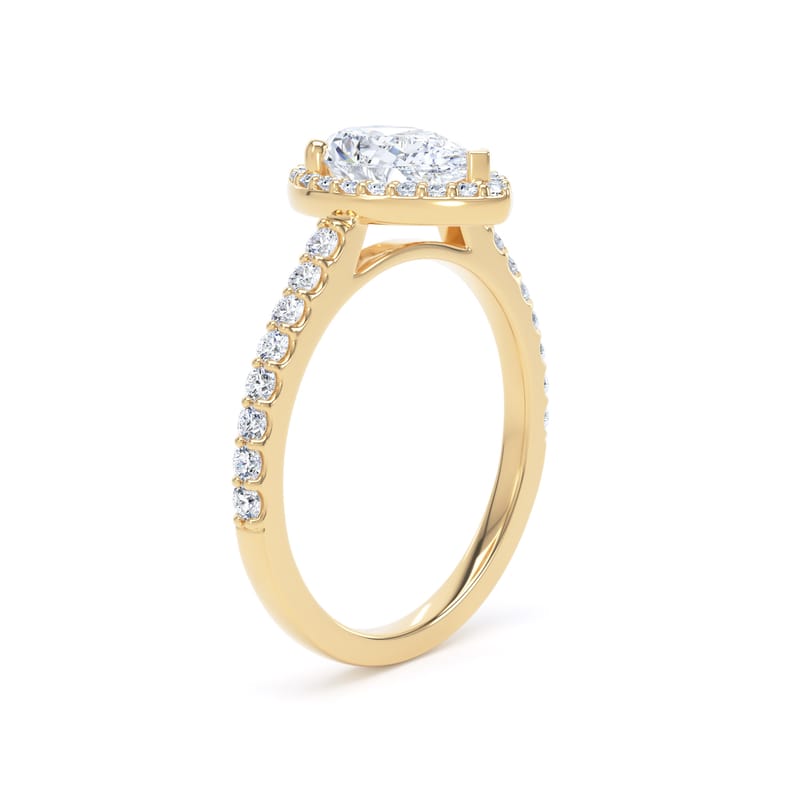 DHW01 Pear Engagement Ring