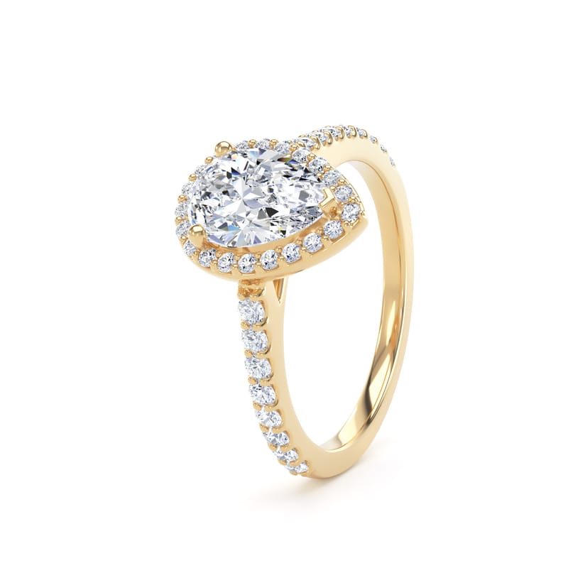 DHW01 Pear Engagement Ring