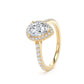DHW01 Pear Engagement Ring