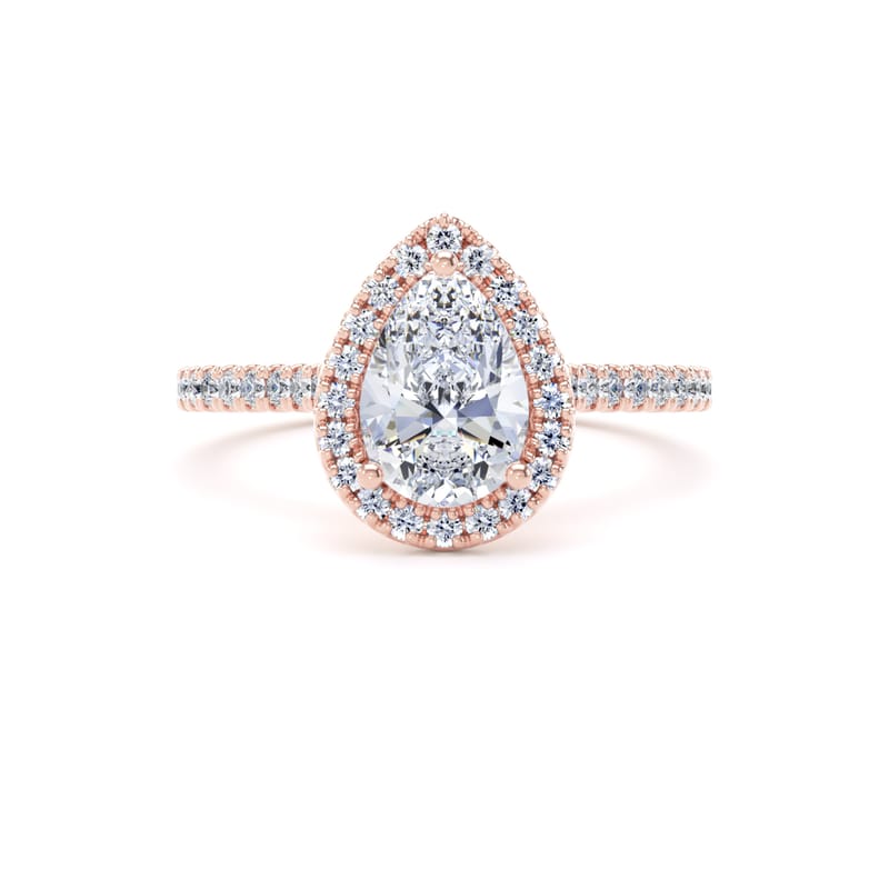 DHW02 Pear Engagement Ring