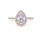DHW02 Pear Engagement Ring