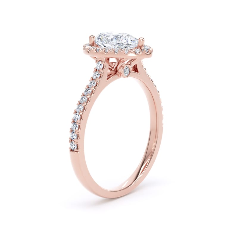 DHW02 Pear Engagement Ring