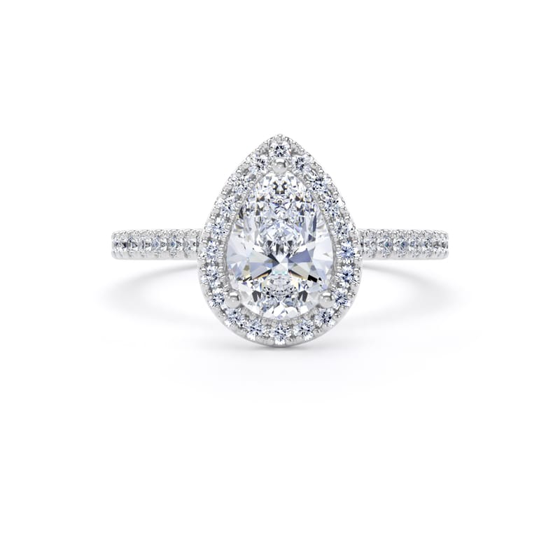 DHW02 Pear Engagement Ring