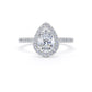 DHW02 Pear Engagement Ring