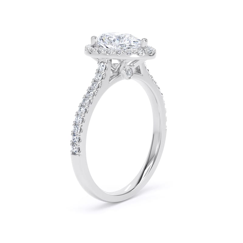 DHW02 Pear Engagement Ring