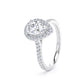 DHW02 Pear Engagement Ring