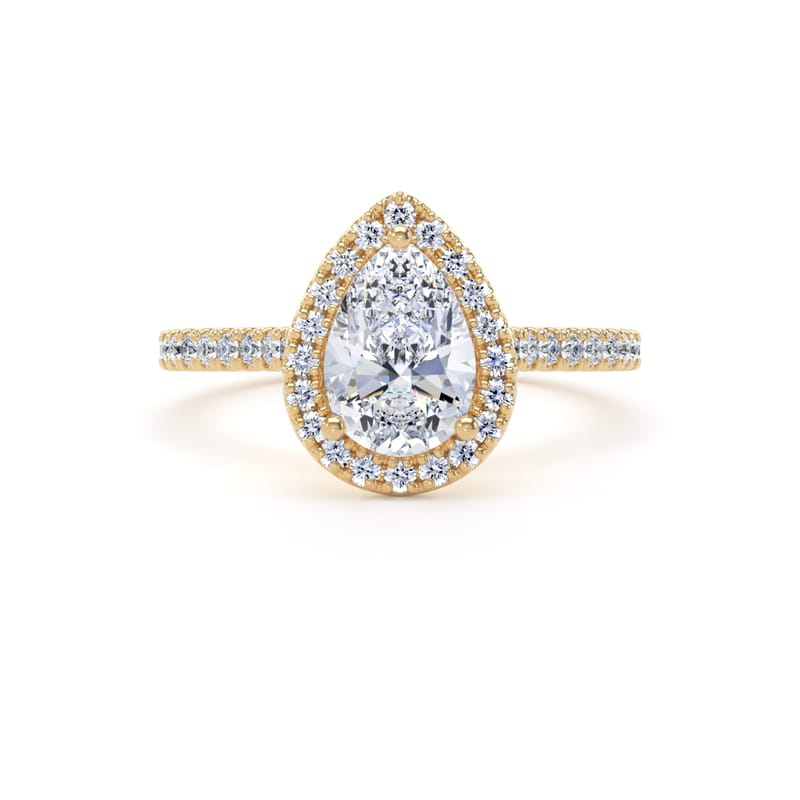 DHW02 Pear Engagement Ring