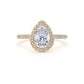 DHW02 Pear Engagement Ring