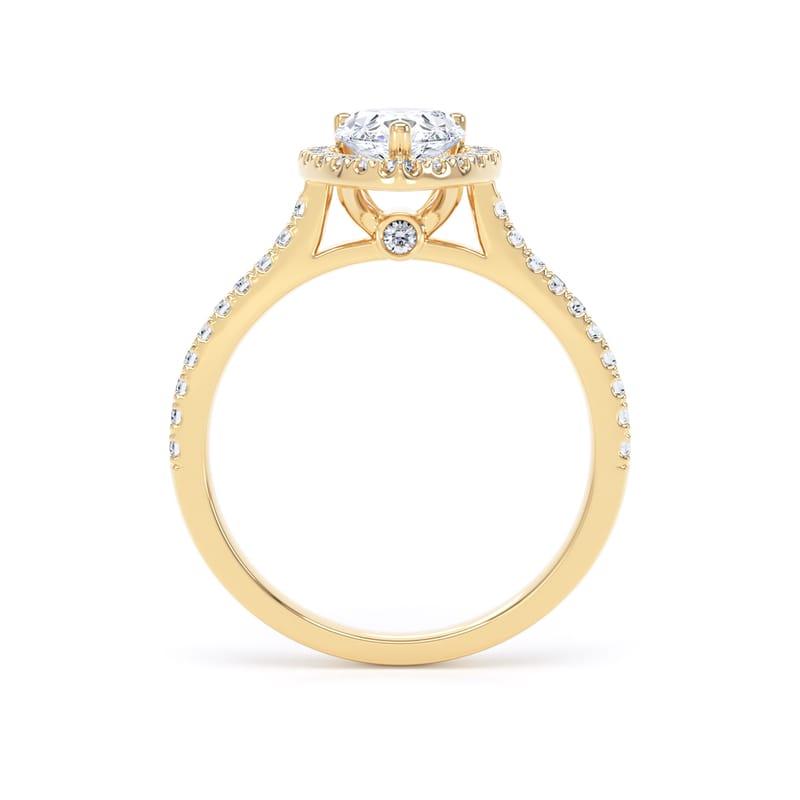 DHW02 Pear Engagement Ring