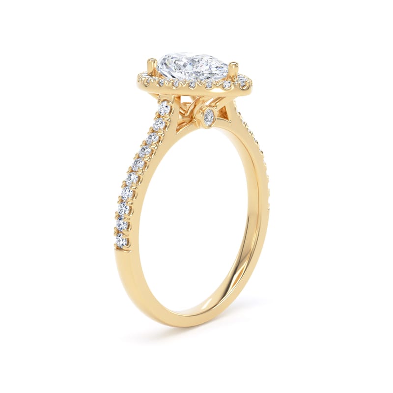 DHW02 Pear Engagement Ring