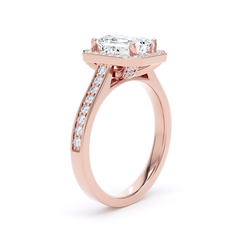EHG01 Emerald Engagement Ring