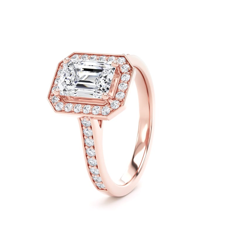 EHG01 Emerald Engagement Ring