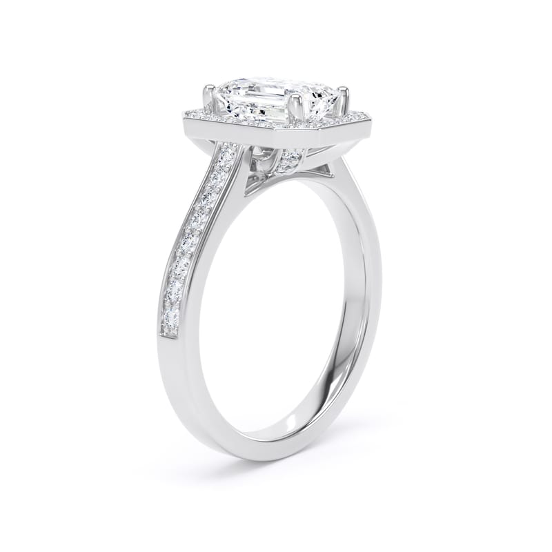 EHG01 Emerald Engagement Ring