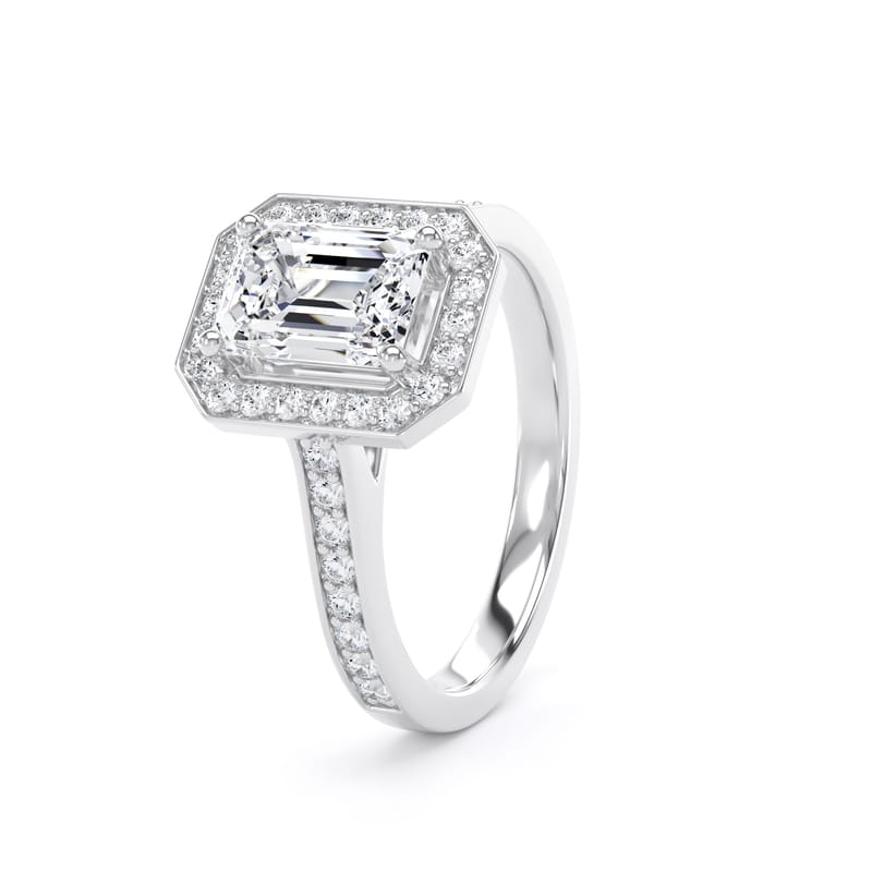 EHG01 Emerald Engagement Ring