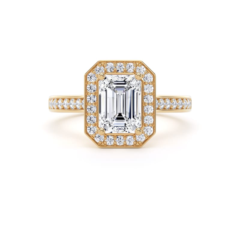EHG01 Emerald Engagement Ring