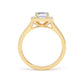 EHG01 Emerald Engagement Ring