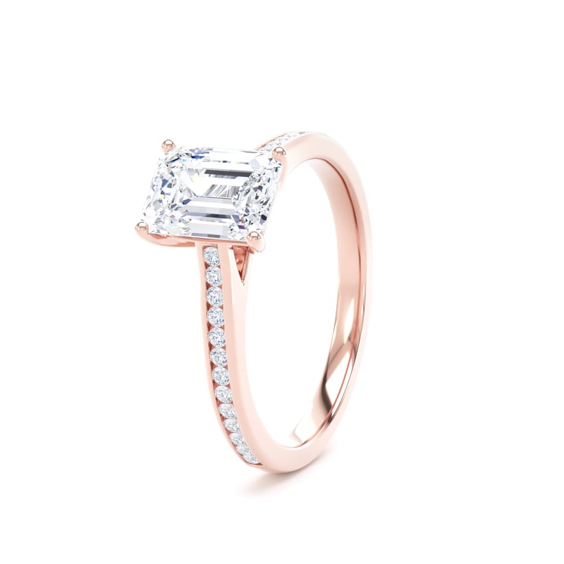 ESC01 Emerald Engagement Ring