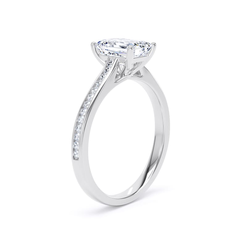 ESC01 Emerald Engagement Ring