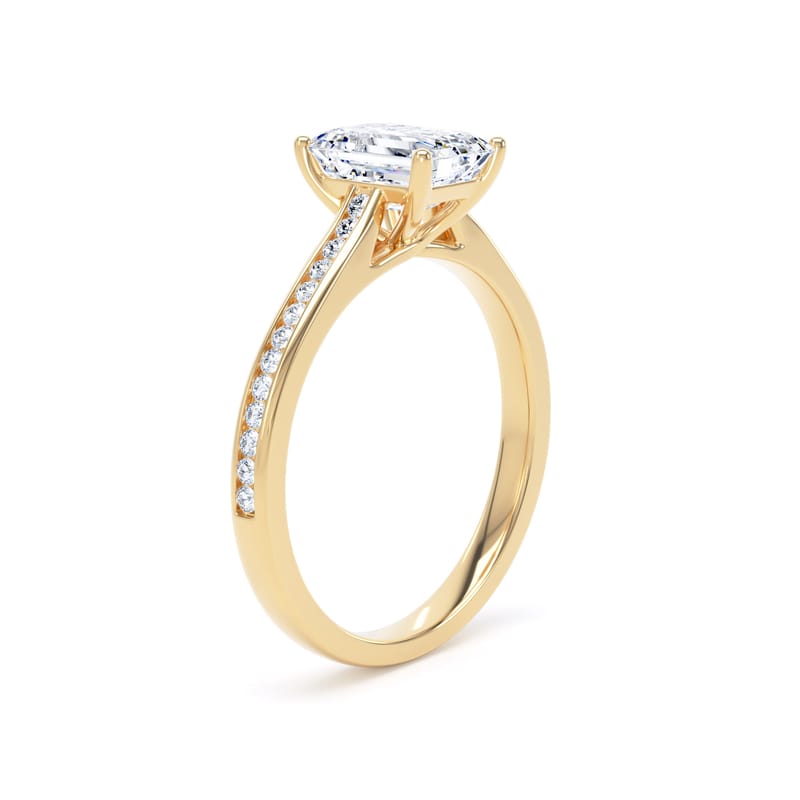 ESC01 Emerald Engagement Ring