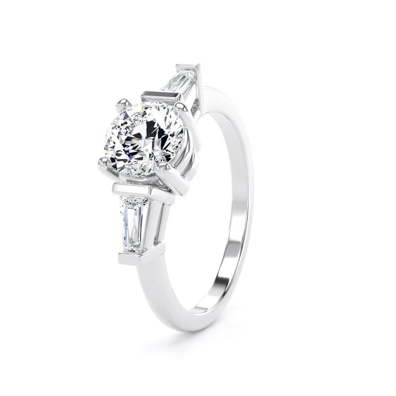 M3R04 Round Engagement Ring