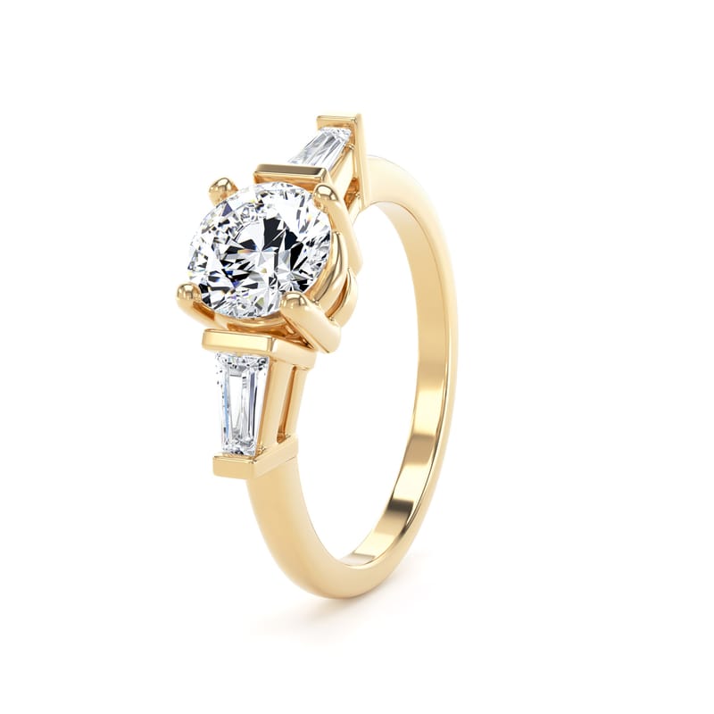 M3R04 Round Engagement Ring