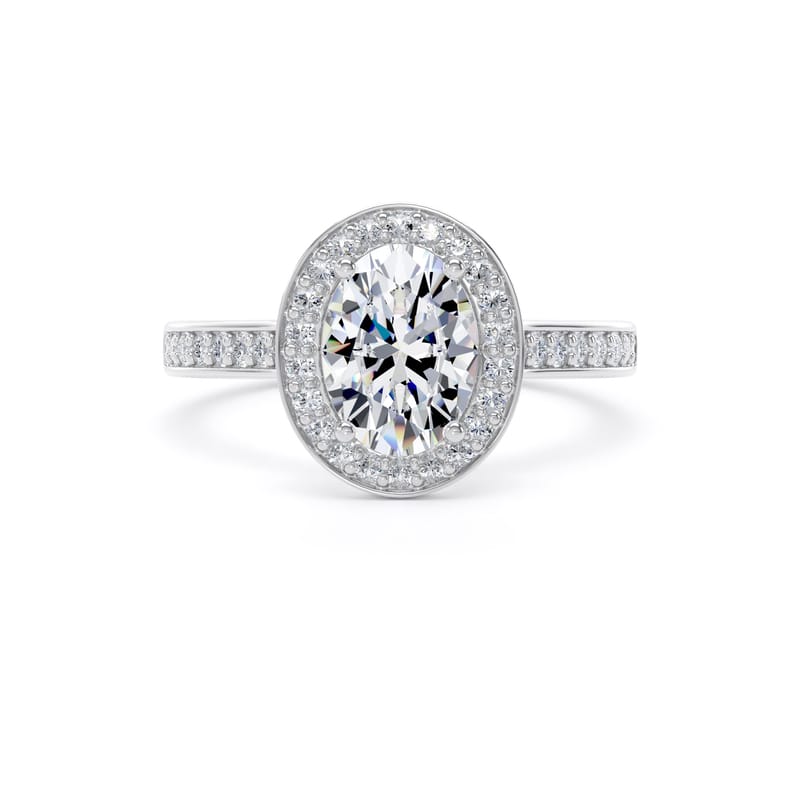 OHG01 Oval Engagement Ring