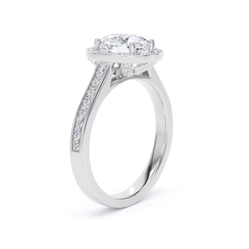 OHG01 Oval Engagement Ring