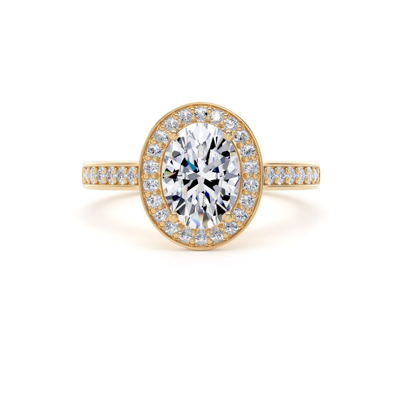 OHG01 Oval Engagement Ring