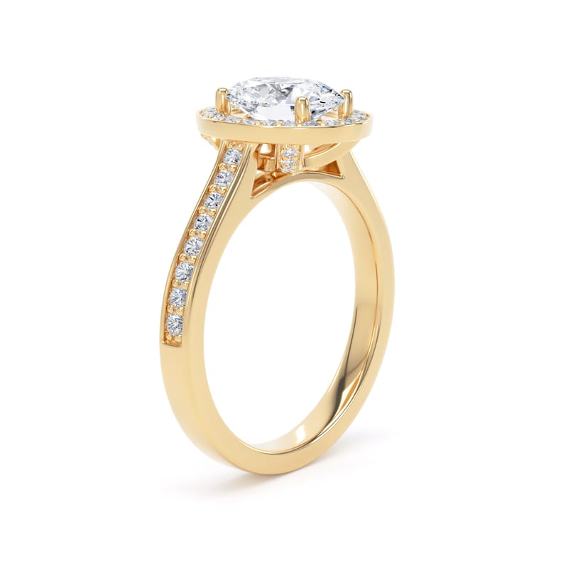OHG01 Oval Engagement Ring