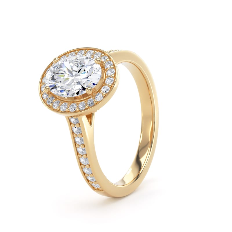 OHG01 Oval Engagement Ring