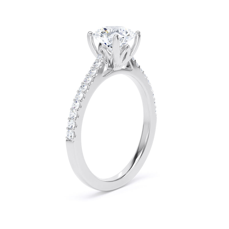 RSW01 Round Engagement Ring