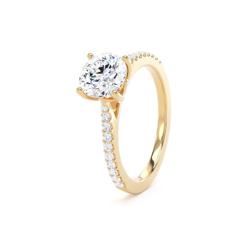 RSW01 Round Engagement Ring