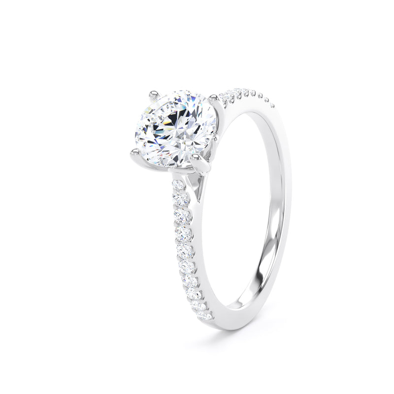 RSW01 Round Engagement Ring