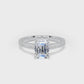 ESC01 Emerald Engagement Ring