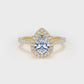 DHW02 Pear Engagement Ring