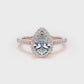 DHW01 Pear Engagement Ring
