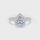 DHW02 Pear Engagement Ring