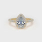 DHW01 Pear Engagement Ring