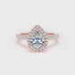 DHW02 Pear Engagement Ring