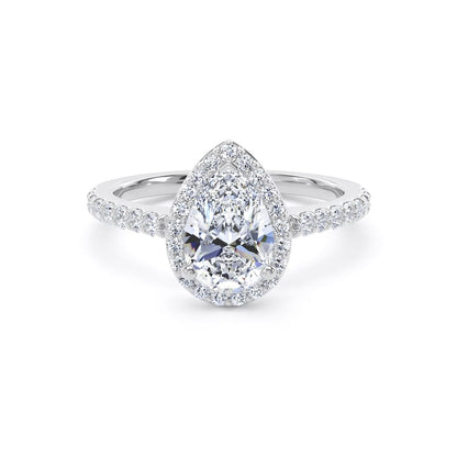 DHW01 Pear Engagement Ring