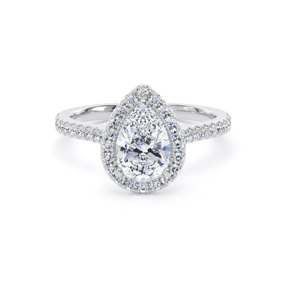 DHW02 Pear Engagement Ring